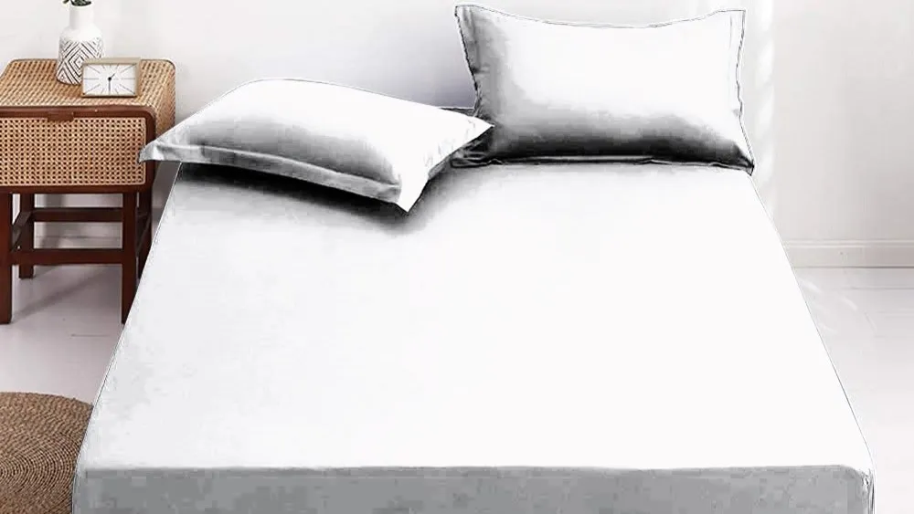 Drap housse blanc 200x200 bonnet 30